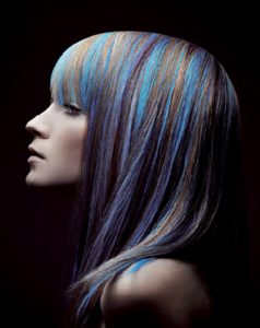 tinta azul para cabelo permanente